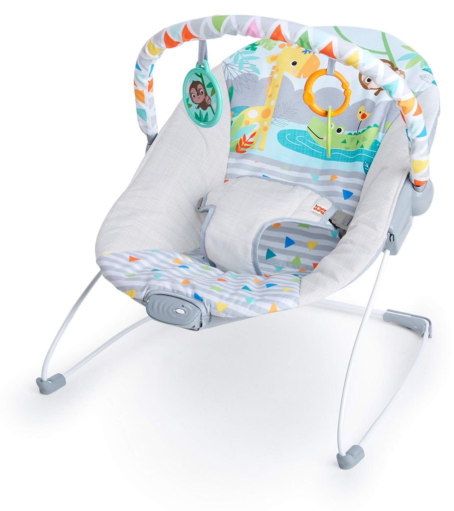 Babywippe Bright Starts Safari Fun Vibrationen Spielbogen Produktbild 