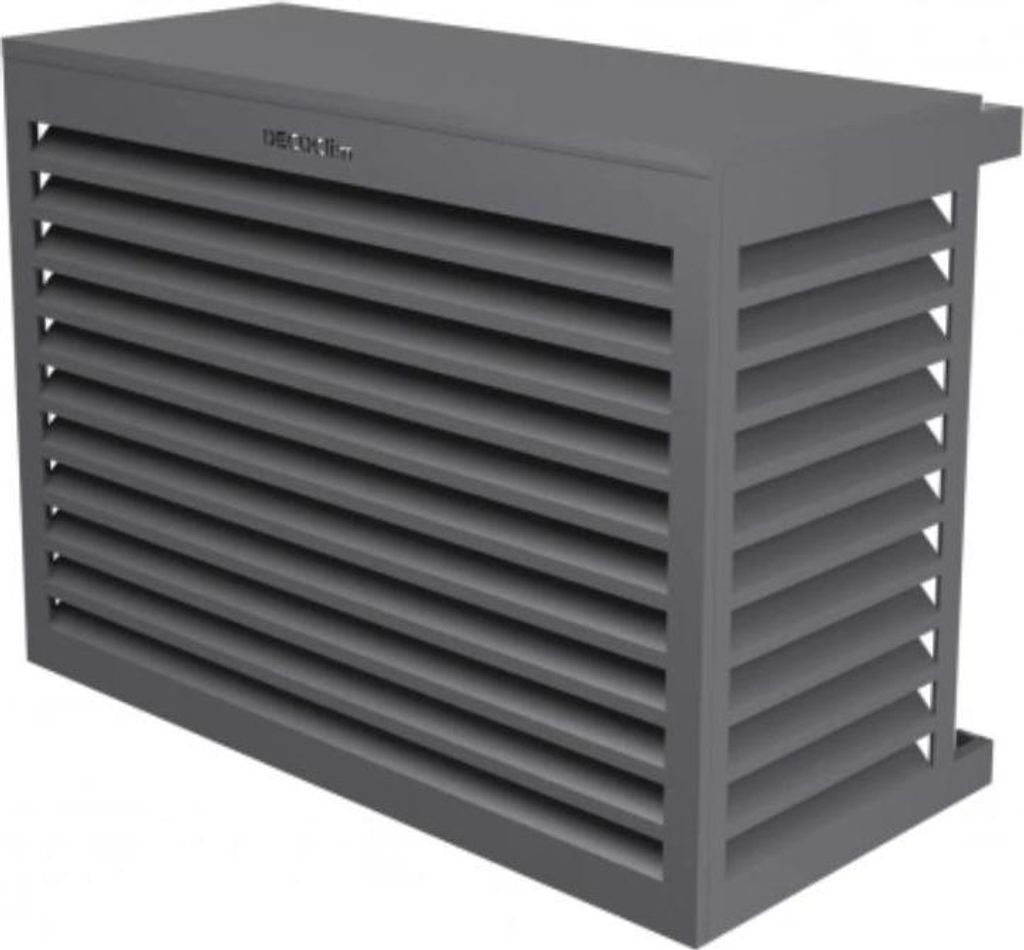 DECOCLIM Aluminium Schutzgehäuse RAL7037 Größe S, Innenmaße: H 680 x W 900 x D 450-600 mm (Tiefe anpassbar)