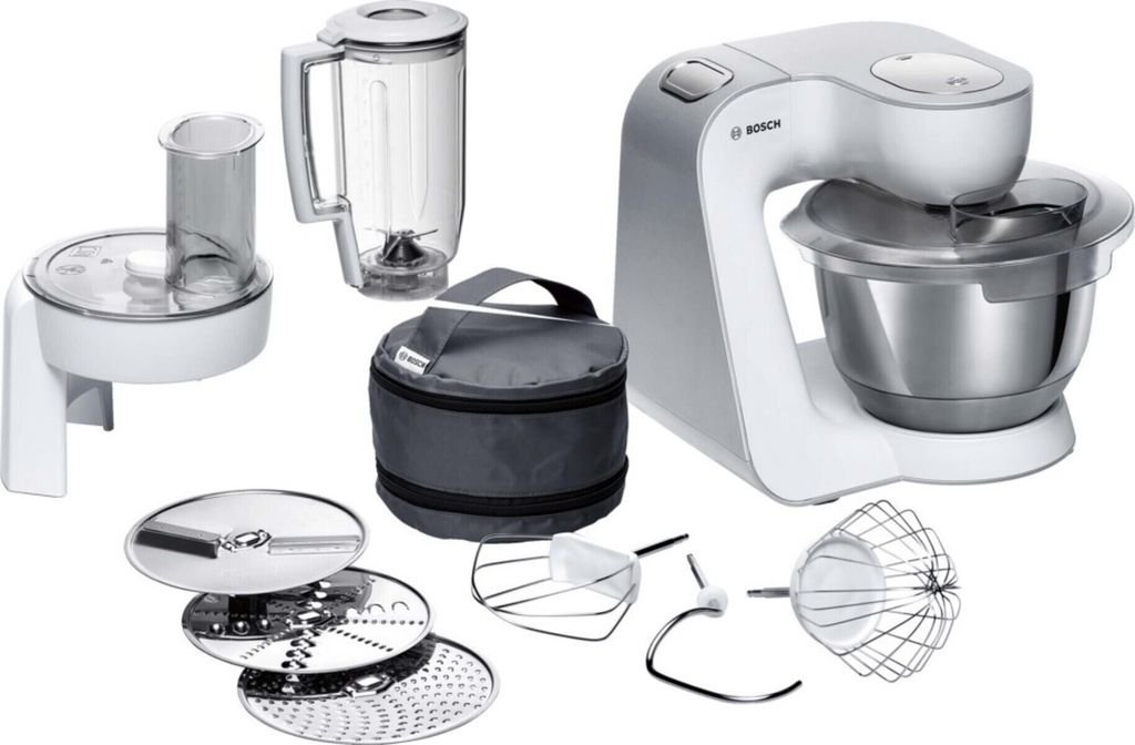 Bosch MUM58W20 Küchenmaschine weiß/silber  1000 Watt 3,9l Produktbild 