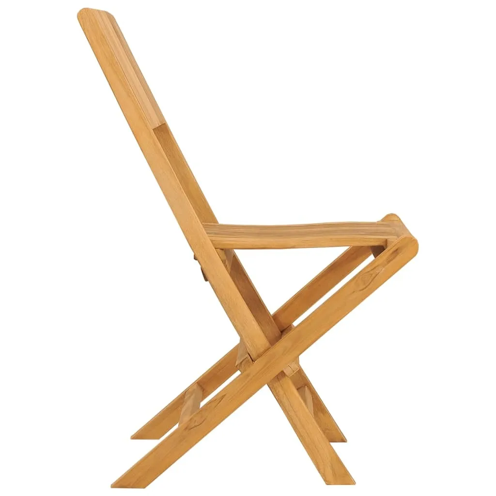 vidaXL Sedie Giardino Pieghevoli in Teak Massello 2 pz - Offerta Online - 5