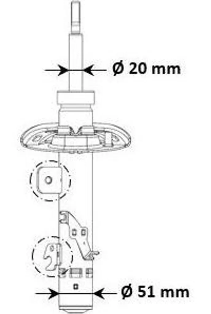 Amortisseur KYB 3338057 compatible C4 et C3 - OE 9815657880 Qualité