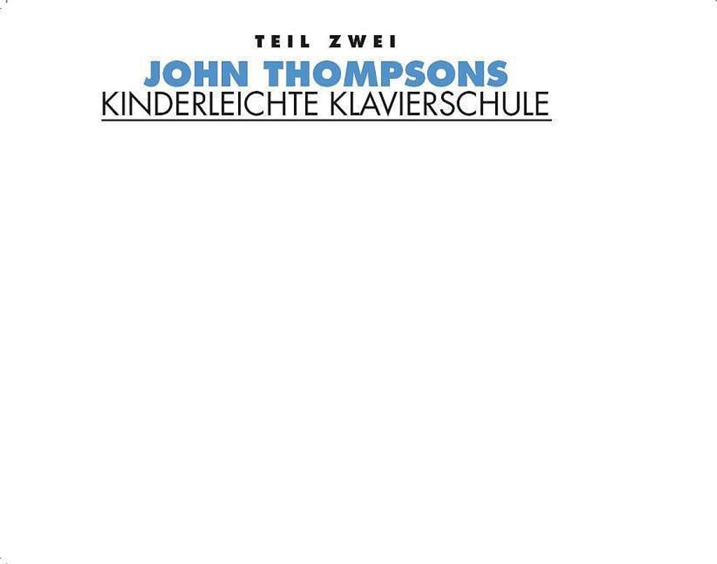 Thompson, J: Kinderleichte Kalvierschule Band 2 Produktbild 