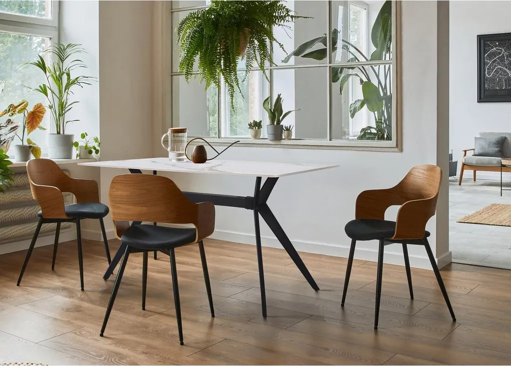 Table céramique anti-tache Boreal blanche 160 cm : fini les rayures de table - 2