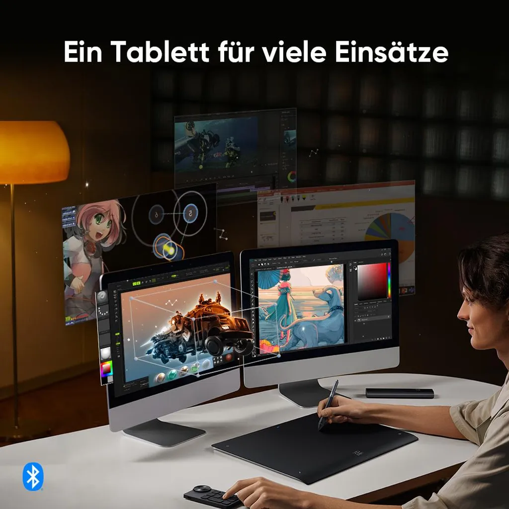 Tablette graphique Bluetooth XPPen Deco Pro MW 2e Génération format Large - 13
