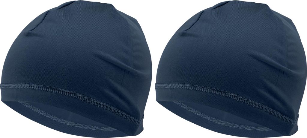 Fahrradmš¹tze Schwei?ableitend Atmungsaktiv Helmunterlage Milchseidenstoff Marineblau 24x17cm 2 Stš¹ck
