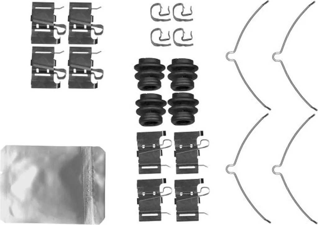 Kit accessoires plaquettes de frein HELLA 21 pcs pour JEEP CHEROKEE