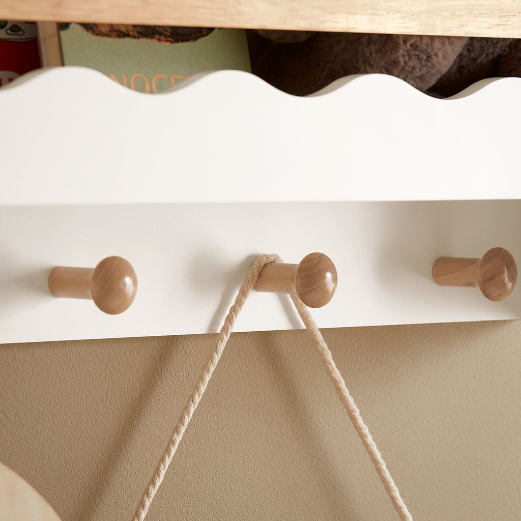 SoBuy KMB78-W Kindergarderobe mit Ablage Kinderregal Produktbild 5