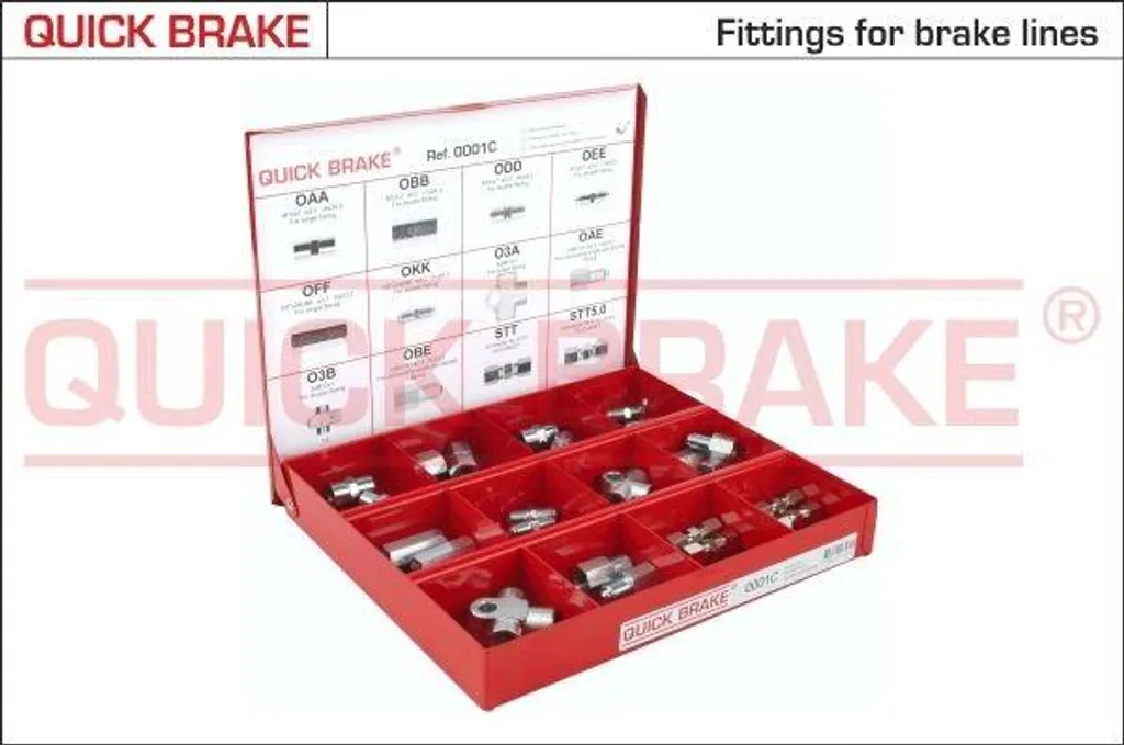 QUICK BRAKE 0001C Sortiment Armaturen 24mm - Kit Raccords de Frein