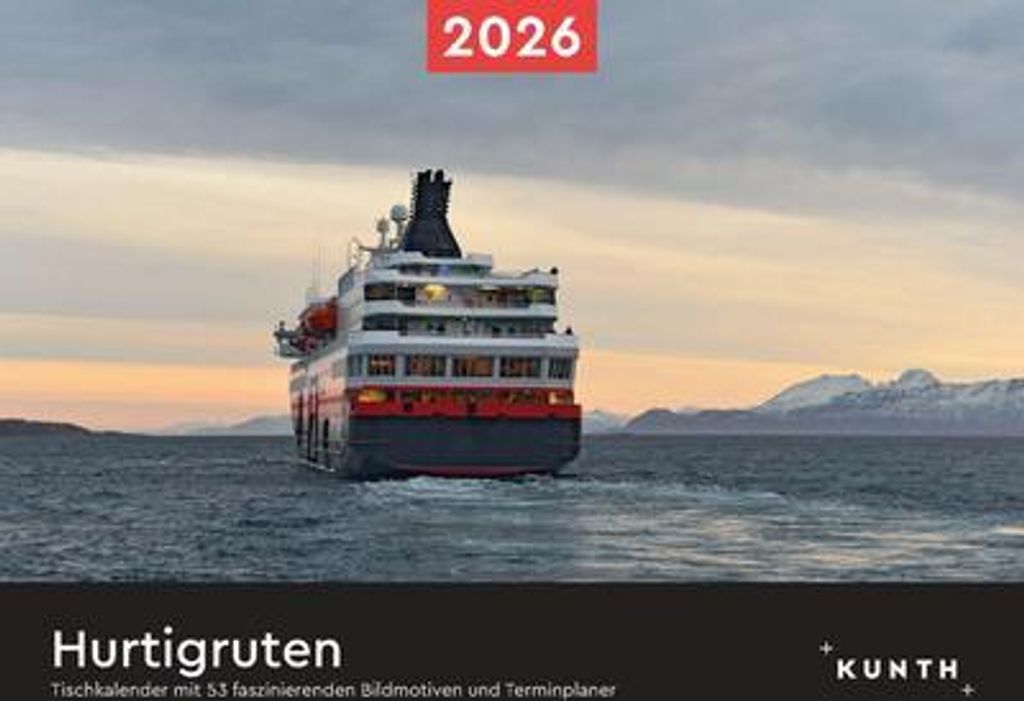 Hurtigruten - KUNTH Tischkalender 2026
