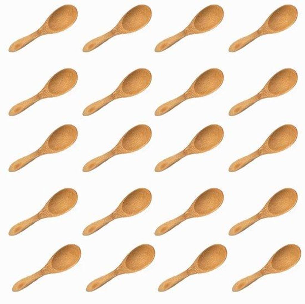 20 Stück Mini-Waldlöffel, Kaffeeholzlöffel, Holzspezialitätenlöffel, Holzkochlöffel, kleine Holzstäbchenlöffel, Mini-Waldgetränkelöffel f...