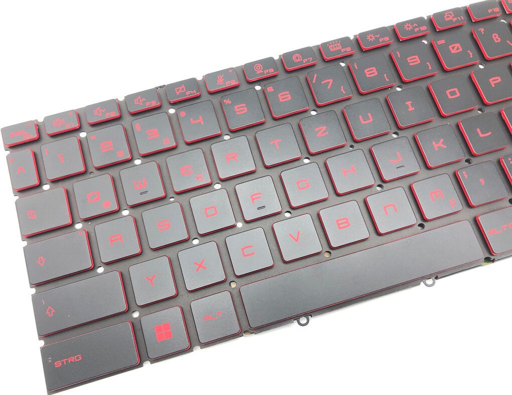 DEUTSCHE - Tastatur Keyboard Rot Beleuchtung kompatibel für MSI GF66 Katana 12UD-419