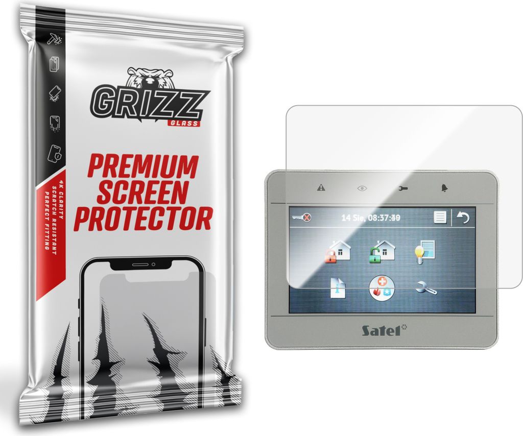 Keramische Folie GrizzGlass CeramicFilm für den Alarm-Controller Satel INT-TSG-B 4,3"