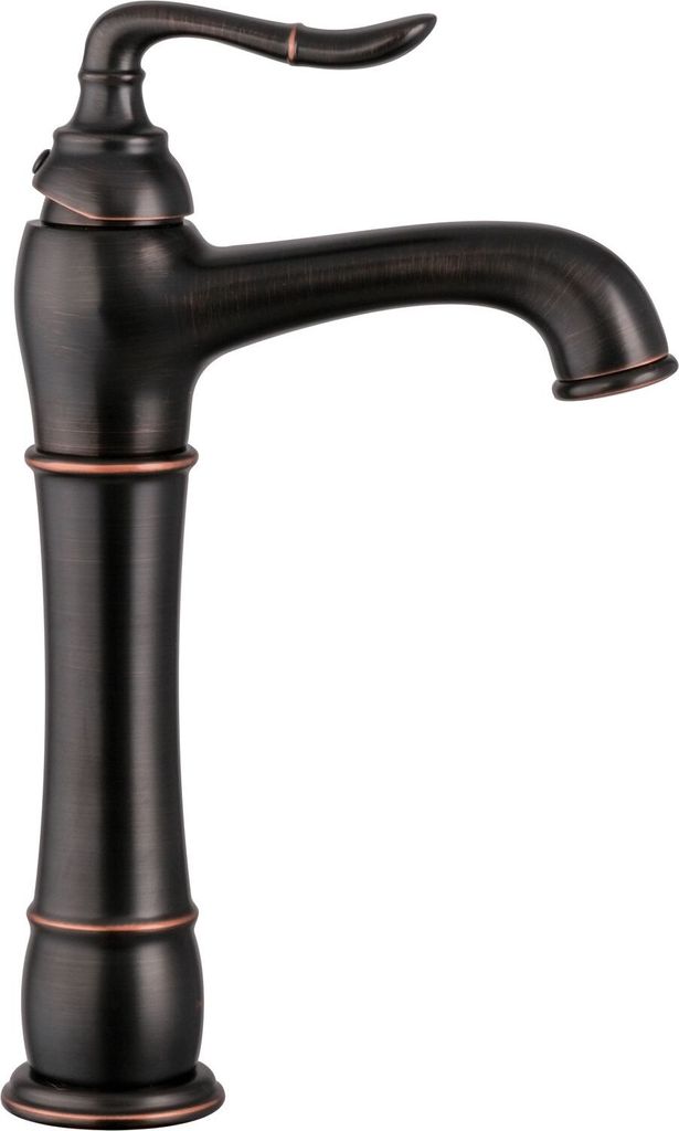 PaulGurkes Waschtischarmatur Antik Lang Schwarz für Aufsatzwaschbecken
