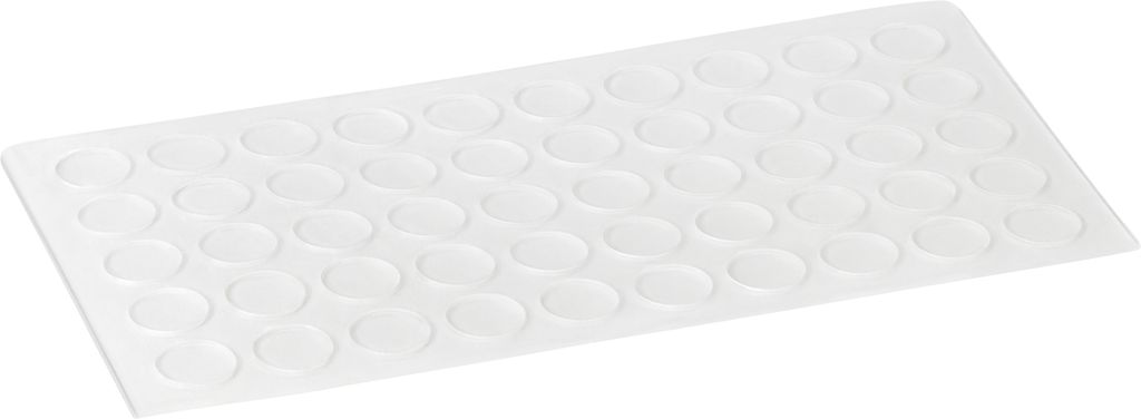 haggiy Schutzpuffer selbstklebend - zylindrisch, transp. Ø 10 mm | Höhe: 1,0 mm (50 Stück)