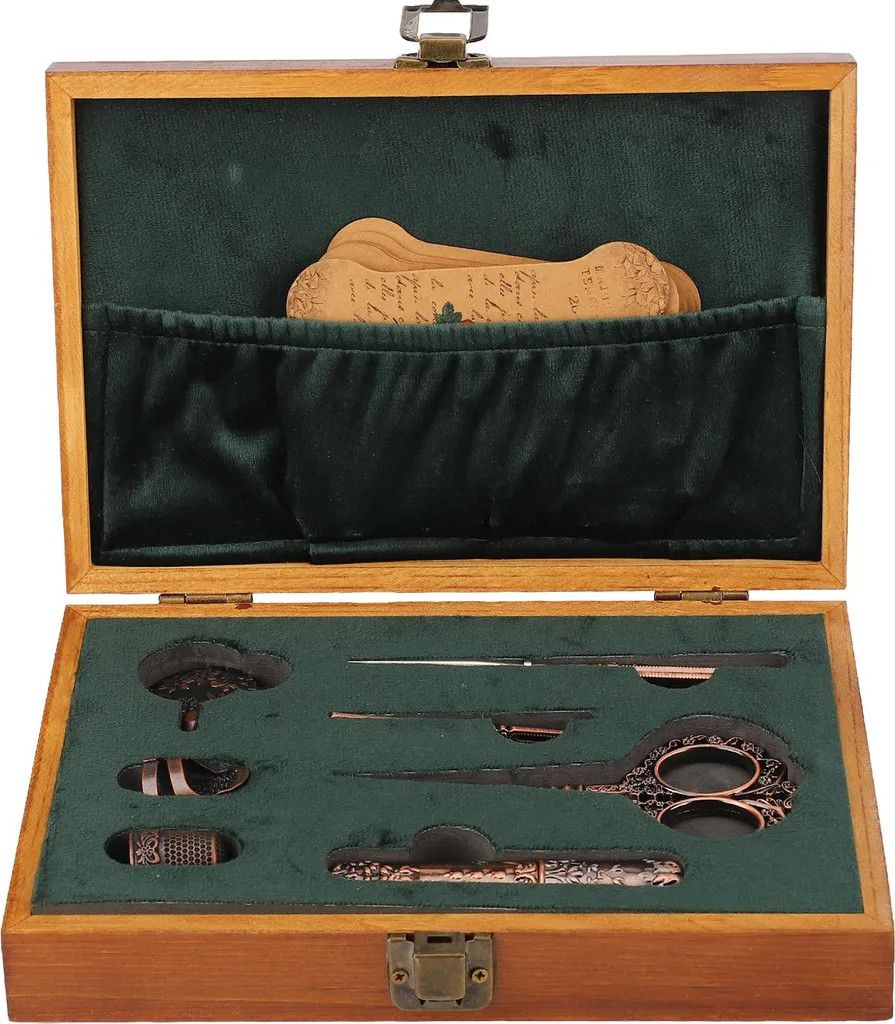 Set de ciseaux de broderie vintage en acier forgé de haute précision