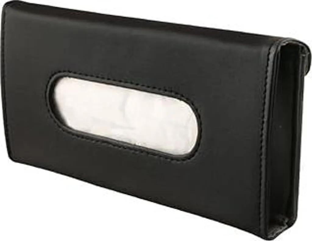 Portafazzoletti Auto Pelle Nera - Accessorio Trendy e Pratico