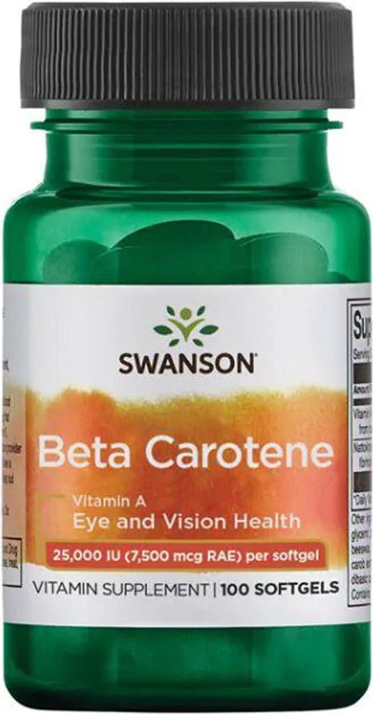 Beta-karoten 25000 IU (vitamin A) 100 měkkých kapslí Obrázek produktu 