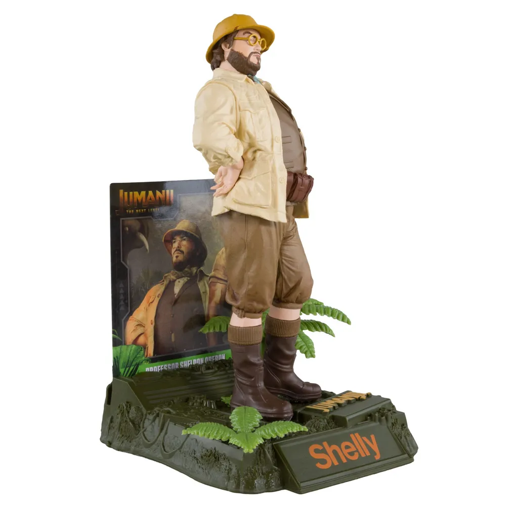 Figurine de Collection Jumanji Professeur Sheldon Oberon Authentifiée