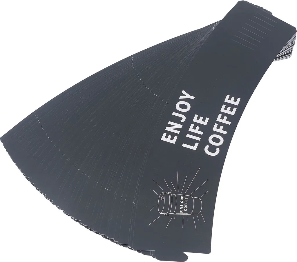 Set 50 Copritazza Isolanti Carta Kraft | Supporto Bevande Regolabile