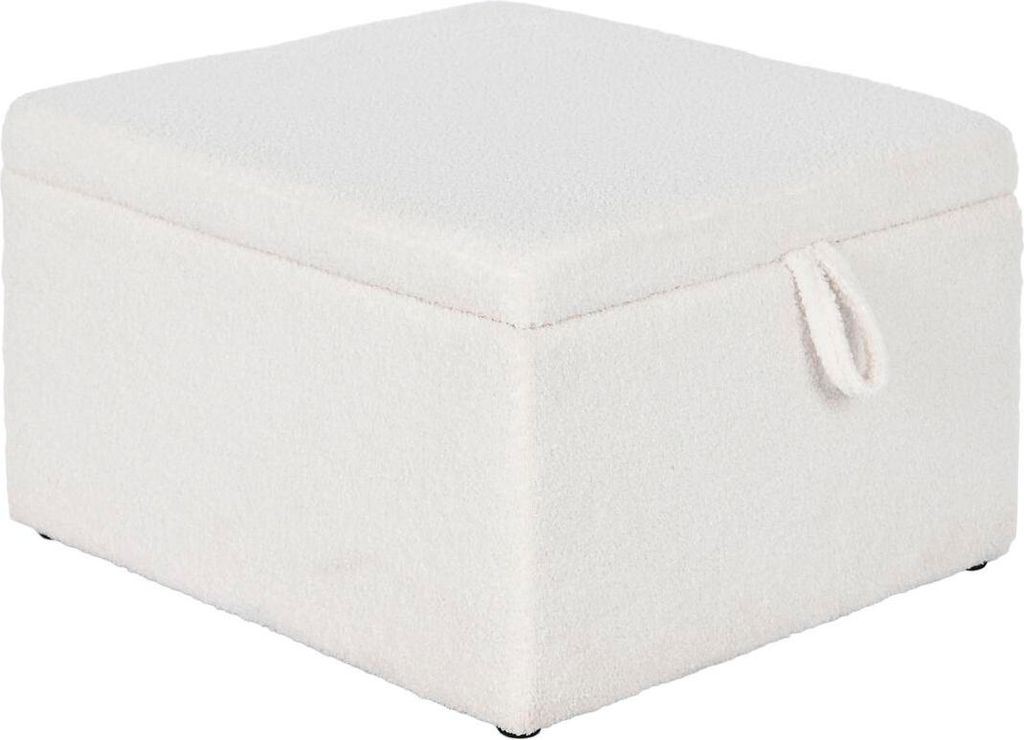 Bank Home ESPRIT Weiß Polyester Holz MDF 60 x 60 x 36 cm