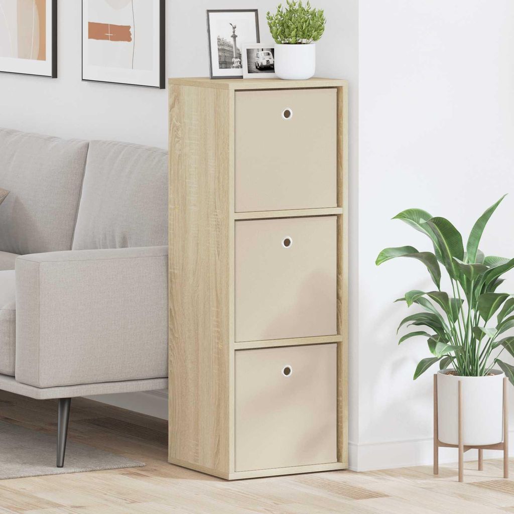 Maison Exclusive - Sideboard mit Schubladen Sonoma-Eiche 35 x 32 x 99,5 cm