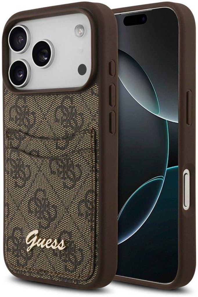 GUESS Back Cover für iPhone 17 Pro Max Braun