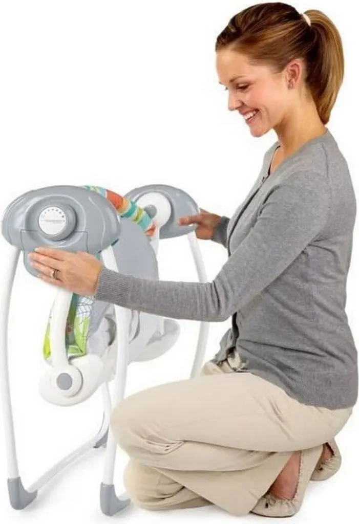Transat balancelle bébé portable compact Ingenuity multicolore