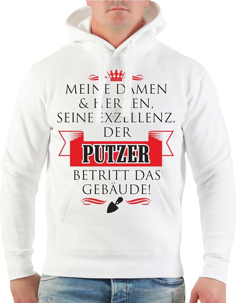 Herren Kapuzenpullover Seine Exzellenz DER PUTZER