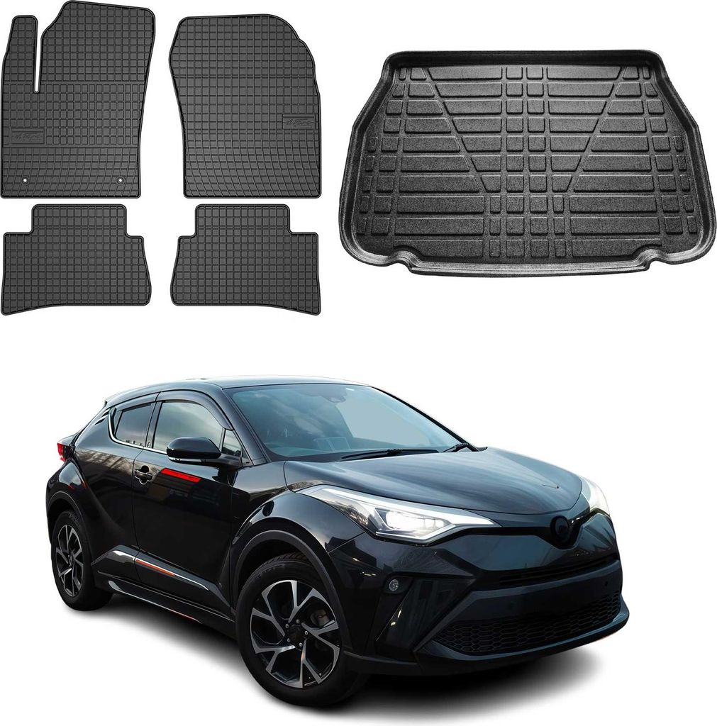 Fußmatten & Kofferraumwanne Set für Toyota C-HR 2016-2025 Produktbild 