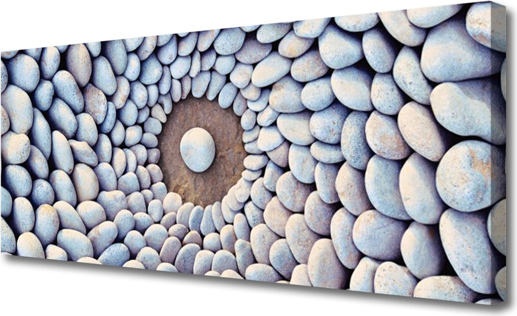 Tulup Leinwand-Bilder 125x50 Wandbild Canvas Kunstdruck Steine Kunst