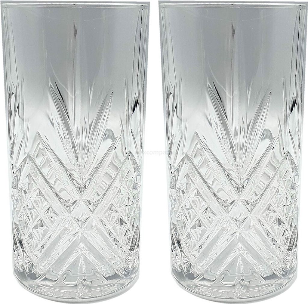 Hendricks Gin 2er Set Longdrinkgläser / 2x Longdrinkglas / Glas mit branding
