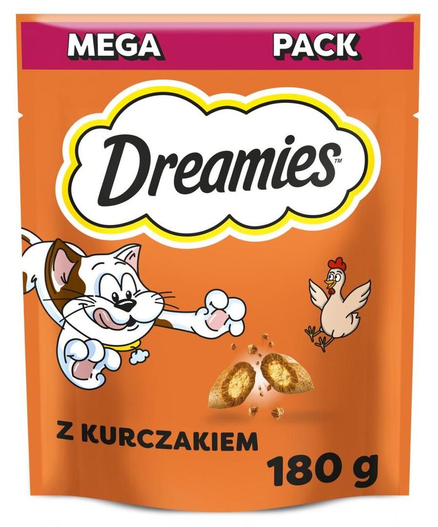 Dreamies 4008429092008, Snacks, Katze, Adult, Huhn, 180 g Produktbild 