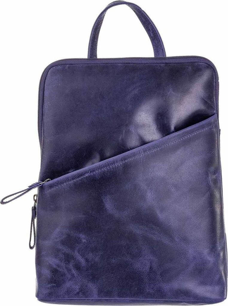 BAXX ́S Leder Damen Rucksack Daypack S43 blau