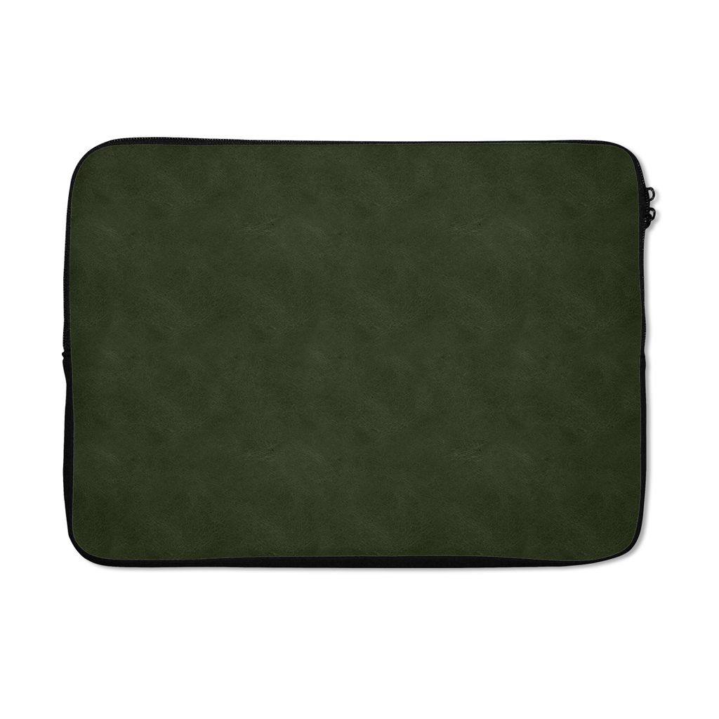 MuchoWow® Laptop Hülle 13 Zoll Leder - Grün - Tiere Produktbild 