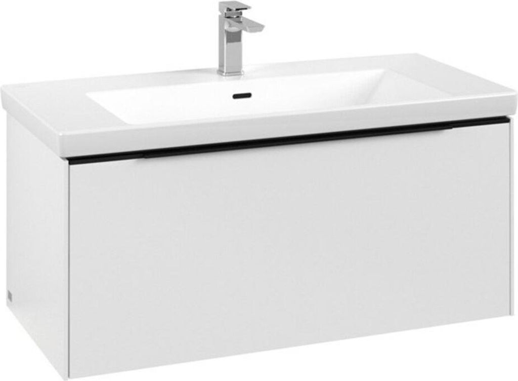 Villeroy & Boch Subway 3.0 Waschbeckenunterschrank, LED-Beleuchtung, 1 Auszug, 973x429x478mm, C569L1VF