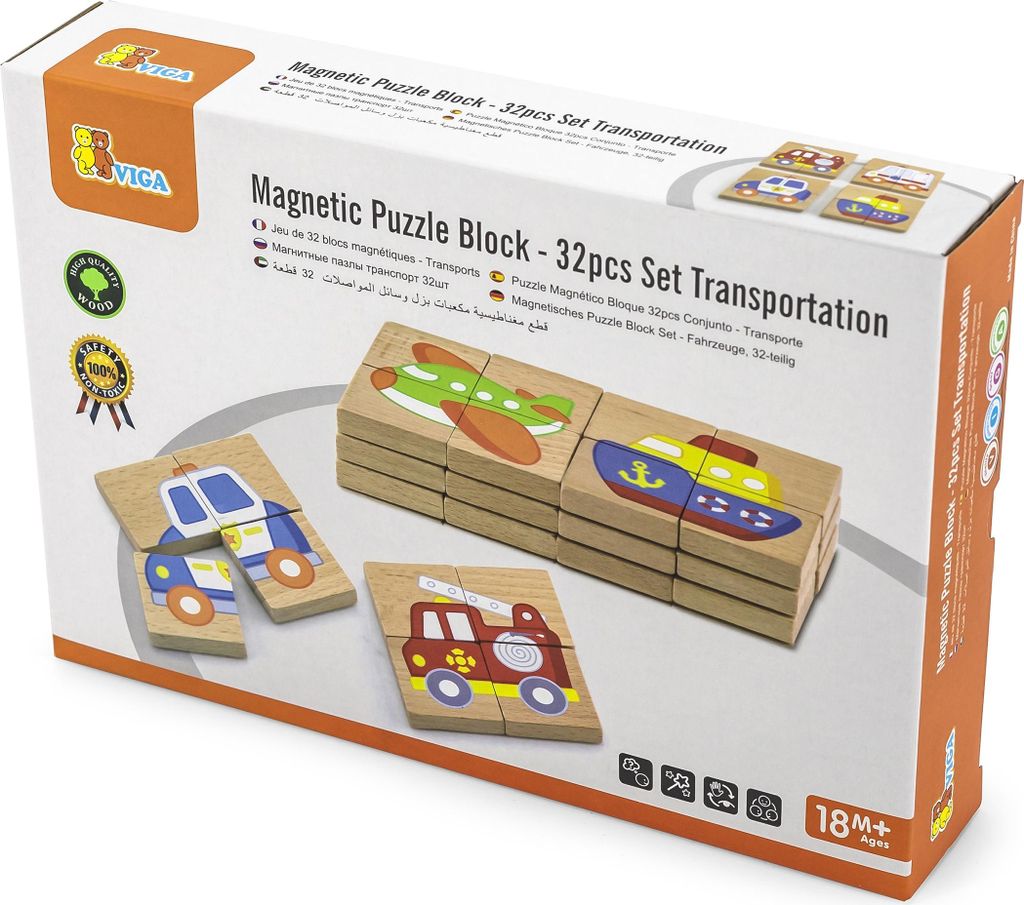 Puzzle Magnetico 3 In 1 Per Bambini Da 3 A 7 Anni | Libro Portatile Con 48 Pezzi | Animali E Scene | Giocattolo Educativo Per Viaggi In Auto O Aereo