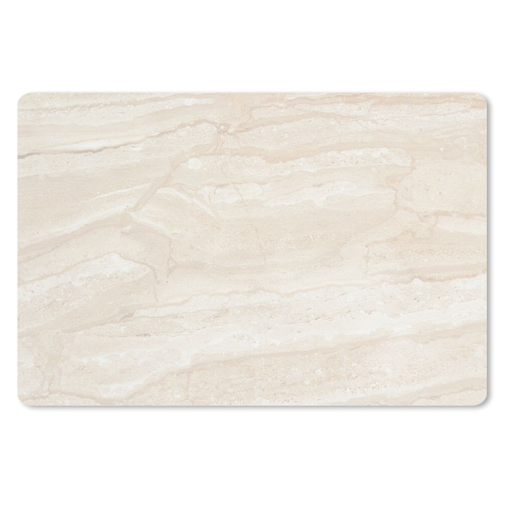 MuchoWow Schreibtischunterlage Marmor - Kalk - Sand - Textur 60x40 cm - XXL Mauspad - Großes Mauspad