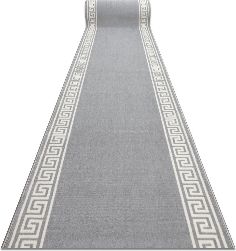 Läufer BCF MORAD Grek griechisch grau 120 cm Grau 120x690 cm