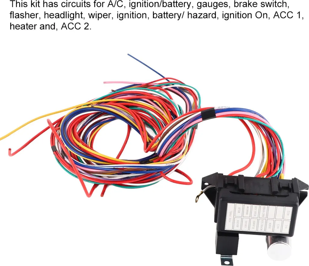 Câblage Universel 12 Circuits pour Restauration Hot Rod et Custom Car - 6