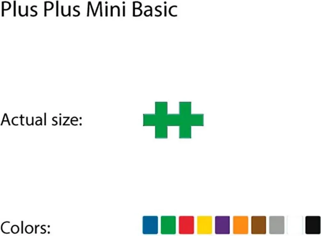 Plus-Plus Basic 600 Pièces 3310 Construction 2D et 3D Multicolore 600el - 20