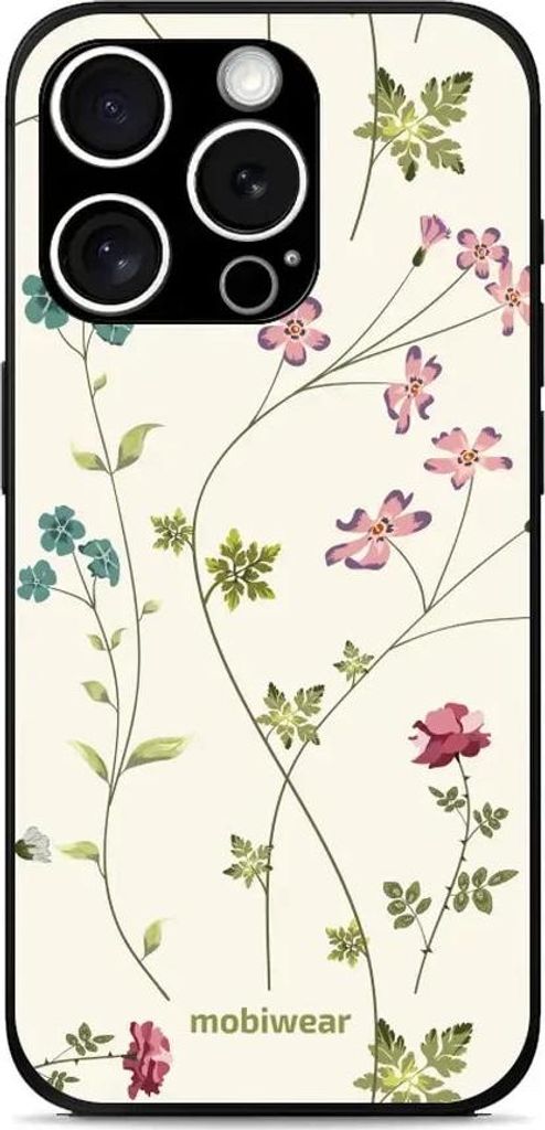 Handyhülle für iPhone 15 Pro Max, Mobiwear Glossy Case, Idyllische Blüte