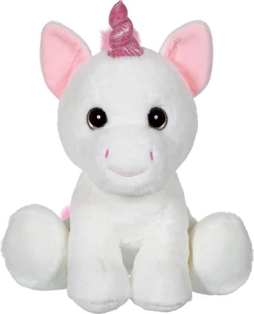 Peluche Licorne aux Grands Yeux Brillants GIPSY Puppy Eyes Taille 40 cm