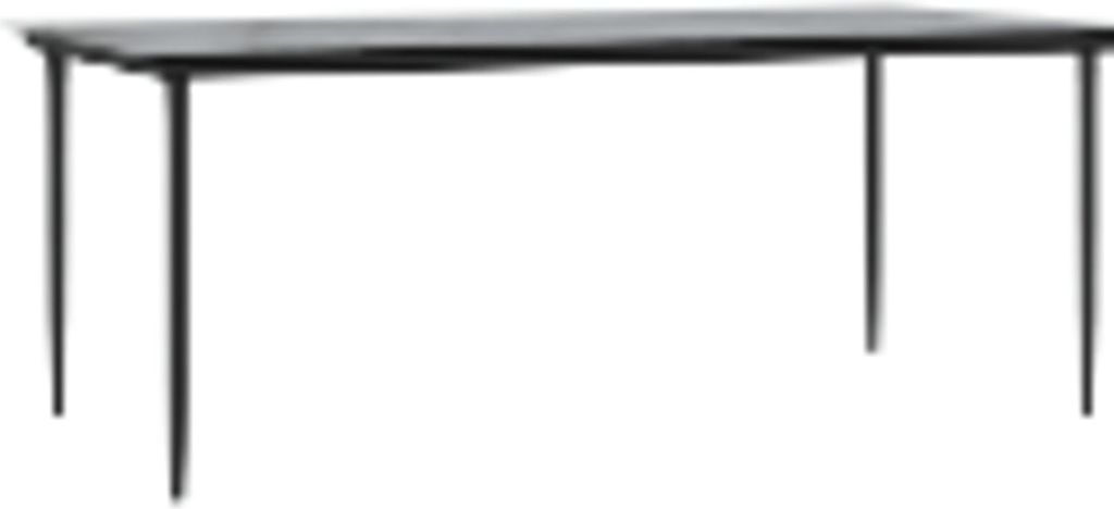 "2025"Cloris Outdoortisch Schwarz Metall Groß Stabil Outdoortisch - Gartentische 846098