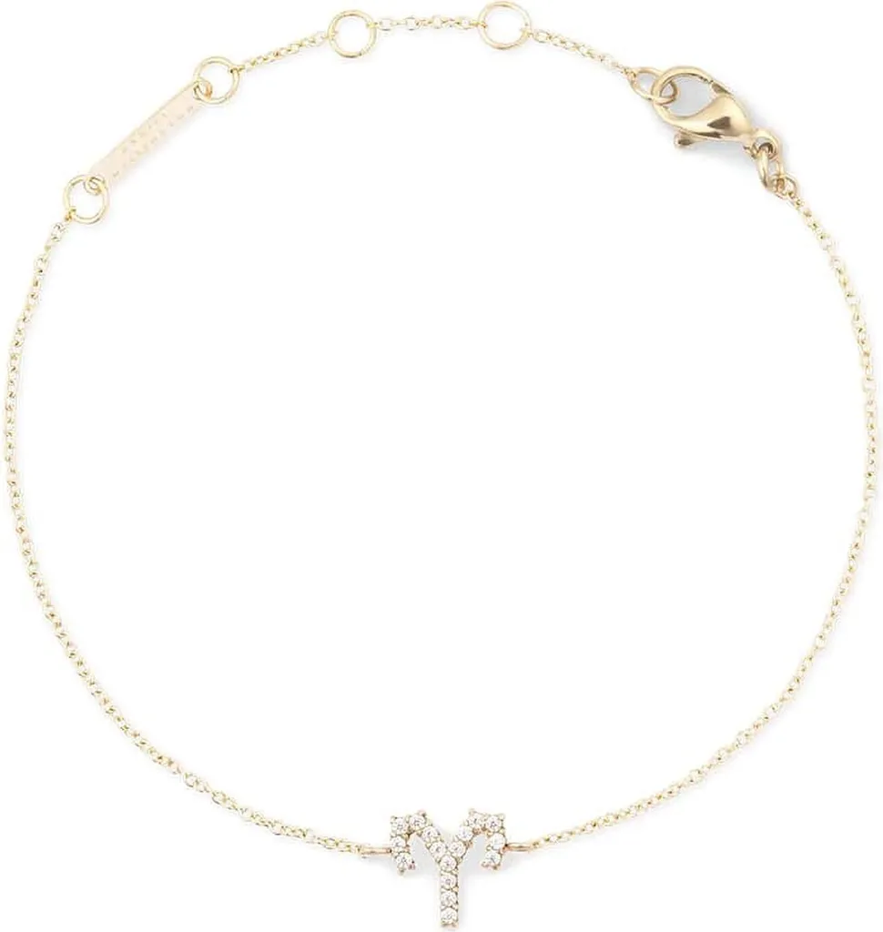 Bracelet Doré Daniel Wellington Bélier Zodiac serti de Cristaux Brillants