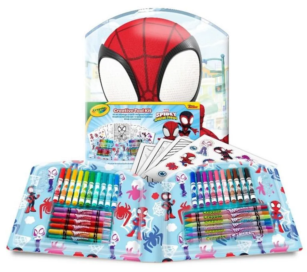 Kit coloriage enfant Spider-Man Crayola pour dessiner et créer partout