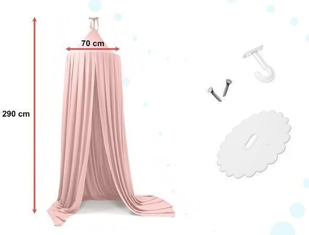 KIK - Hänge-Tipi Zelt mit Vordach hängend rosa Produktbild 6