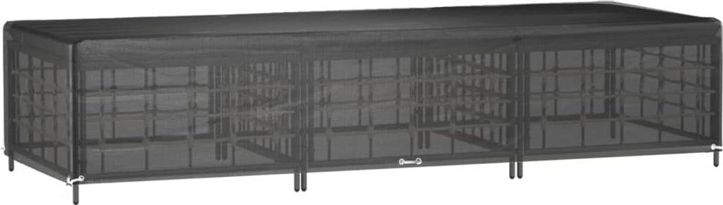vidaXL Abdeckung für Sonnenliege 12 Ösen 205x75x40 cm Polyethylen