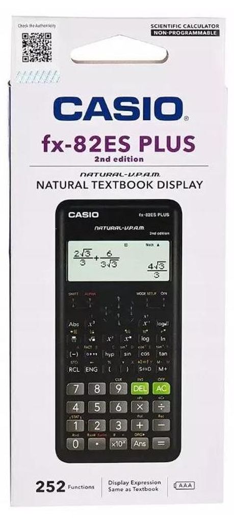 Kalkulačka Casio FX-82ES PLUS-2 Vrecková vedecká čierna Obrázok produktu 