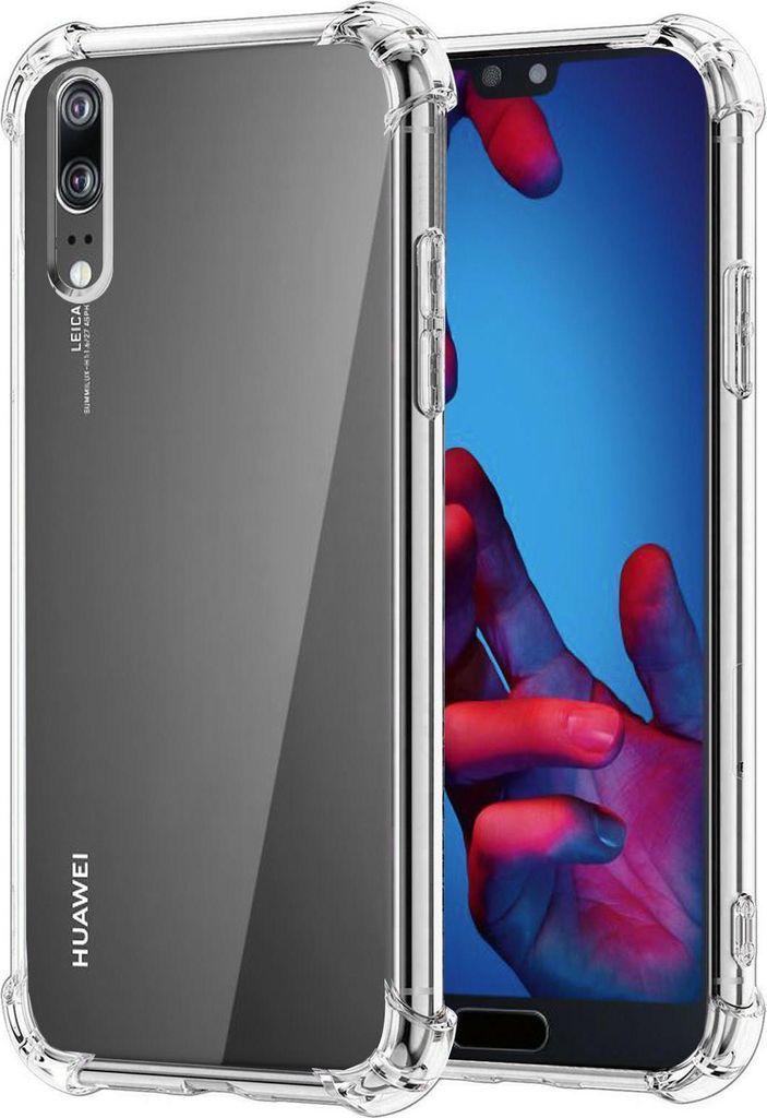 Hülle für Huawei P20 Schutzhülle Anti Shock Handy Case Transparent Cover