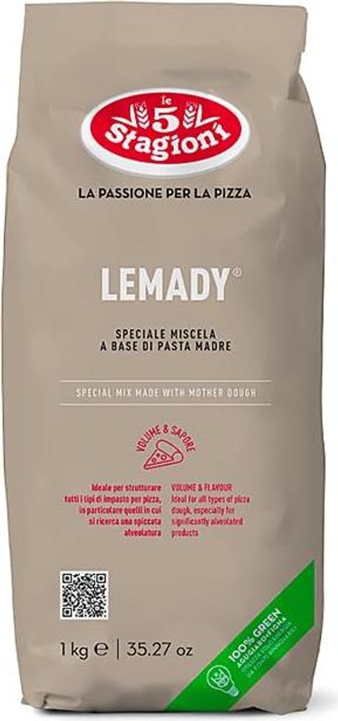 Lemady Mischung X Hefe Natur Pizzateig Kg.1 5 Stagioni (Lemady Mischung X Naturhefe Pizzateig)